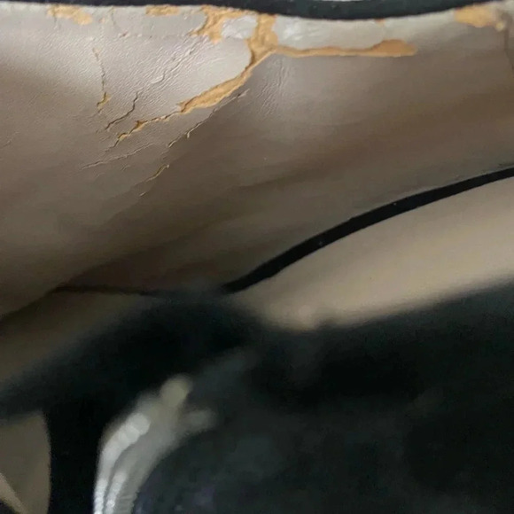 ZARA | Fall Winter 12 Black Faux Suede Silver Stiletto Heels Size 39 EUR (US 8) - Picture 9 of 9